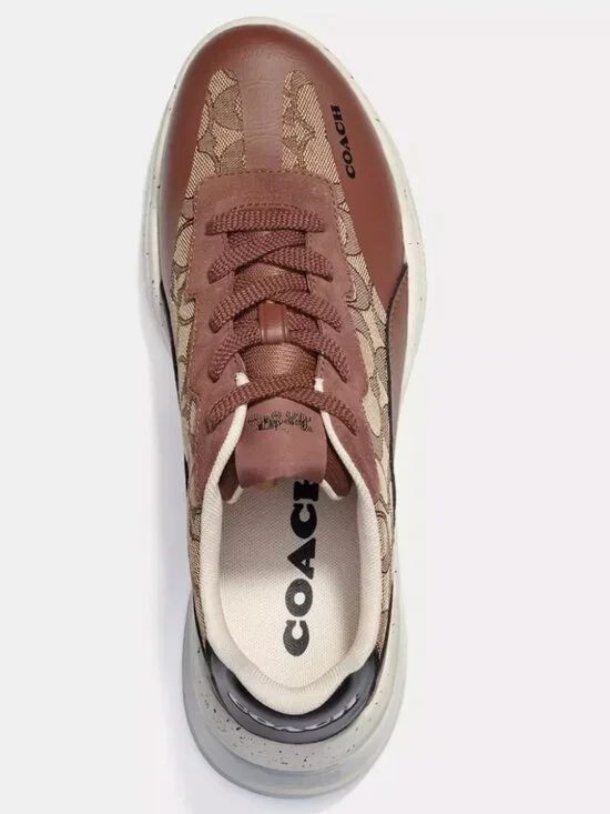 NIB COACH Men Citysole Runner Sneakers - C8812 Coach retail high end - size 8 US - Picture 3 of 7